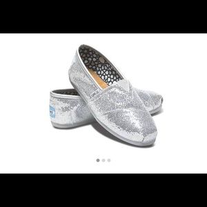 Silver sparkly Toms
